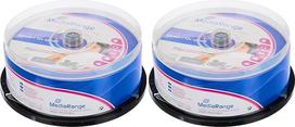 MediaRange Audio CD-R 700MB|80min 12-fache Schreibgeschwindigkeit, vollflächig bedruckbar (Tintenstrahldrucker), 25er Cakebox (Packung mit 2)