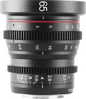 MEIKE 65 mm T2.2 plačiakampio objektyvas, skirtas "Sony E-Mount APS-C" fotoaparatams ir "Super 35mm" vaizdo kameroms FS5 FS7...