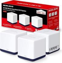 MERCUSYS Halo H50G (3 vnt.) AC1900Mb/s tinklinio belaidžio belaidžio ryšio sistema, gigabitiniai prievadai, "TP-Link" belaidžio belaidžio belaidžio ryšio sistema, belaidžio belaidžio ryšio maršrutizatorius, belaidžio belaidžio ryšio stiprintuvas, 550 m²,