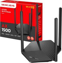 MERCUSYS MR60X dviejų dažnių maršrutizatorius "WiFi 6 AX1500Mbps", Gigabit Ethernet prievadai, "TP-Link" "WiFi" maršrutizatorius, bendra saugumo apsauga, paprasta sąranka, interneto stiprintuvas, "WiFi" stiprintuvas, programėlių valdymas