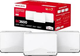 MERCUSYS TP-Link belaidis maršrutizatorius, 7 dviejų juostų BE3600Mbps, 1 2.5G + 2 Gigabit prievadai, aprėpia iki 650 m² plotą, galima prijungti 150 įrenginių, suderinamas su visais interneto dėžutėmis, Halo H27BE (3 vnt.)