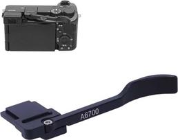 Metalinė nykščio rankena, suderinama su "Sony A6700" fotoaparatu, nykščio rankena su "Hot Shoe" laikiklio dangteliu, pirštų rankena, nykščio rankenos prailgintojas