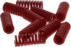 Metalinės spyruoklės, spyruoklės, suspaudimo spyruoklė, 3D spausdintuvo spyruoklė 8 mm OD 20 mm ilgio vidutinės apkrovos mechaninė suspaudimo formos spyruoklė, skirta 3D spausdintuvui, elektrinė dalis, raudona 10 vienetų