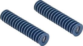 Metalinės spyruoklės, spyruoklės, suspaudimo spyruoklė, 8 mm skersmens 35 mm ilgio spiralinis įspaudas, mažos apkrovos suspaudimo forma, mėlyna spyruoklė, 2 vnt.