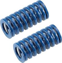 Metalinės spyruoklės, spyruoklės, suspaudimo spyruoklės, 12 mm OD 6 mm ID 25 mm ilgio spiralinės štampavimo lengvos apkrovos suspaudimo formos spyruoklės, skirtos mechaninei įrangai, 3D spausdintuvų priedams, mėlynos spalvos, 2 vnt.