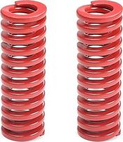 Metalinės spyruoklės, suspaudimo spyruoklės, 10 mm OD 5 mm ID 30 mm ilgio spiralinis štampavimas Vidutinė apkrova Suspaudimo liejimo liejimo spyruoklė 3D spausdintuvų priedai Mechaninė įranga Raudonas tonas 2 vnt.