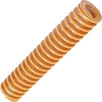 Metalinės spyruoklės, suspaudimo spyruoklės, 3D spausdintuvo spyruoklė 18 mm OD 9 mm ID 90 mm ilgio spiralinio štampavimo lengvos apkrovos suspaudimo pelėsių spyruoklė, 1 vnt.
