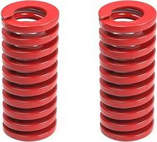 Metalinės spyruoklės, suspaudimo spyruoklės, 10 mm OD 5 mm ID 20 mm ilgio spiralinis štampavimas Vidutinė apkrova Suspaudimo pelėsių liejimo spyruoklė 3D spausdintuvų priedams Mechaninė įranga Raudonas tonas 2 vnt.