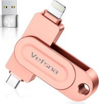 MFi sertifikuota USB atmintinė 512G iPhone, "3-in-1" iPhone nuotraukų atmintinė, USB atmintinė, išorinės atminties išplėtimas, USB C atmintinė iPhone/iPad/Android/PC/Mac