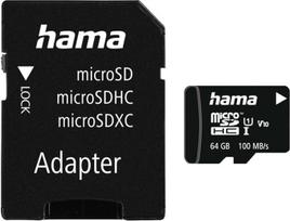 microSDXC 64GB 10 klasės UHS-I 80MB/s + adapteris / mobilusis įrenginys