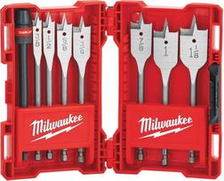 Milwaukee 49-22-0175 8 dalių universalus "Quik-Lok" plokščiojo ištekinimo rinkinys
