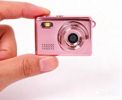 Mini fotoaparatas 16GB nuotraukų / vaizdo įrašų / blykstės, C tipo įkrovimo ir perkėlimo į kompiuterį / mobilųjį telefoną (rožinis auksas)