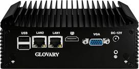 Mini kompiuteris be ventiliatoriaus i5 8250U, DDR4 8GB RAM, 128GB NVMe SSD, 2 LAN 4 COM pramoninis kompiuteris be ventiliatoriaus, HD VGA pramoninis mikro stalinis kompiuteris, 10 kontaktų GPIO, 4USB3.0, 2USB2.0, automatinis įjungimas