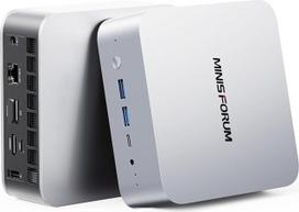 Mini kompiuteris MINIS FORUM AI X1-255, "AMD Ryzen 7 255" 8 branduolių 16 gijų procesorius iki 4,9 GHz, "AMD Radeon 780M", 16GB DDR5 RAM/512GB PCIe 4.0 SSD, HDMI/DP/USB 4 x 2/2,5G RJ45, USB 3.2 x 2, "WiFi 7", 7, 7, BT 5.4 US