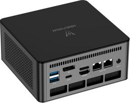 Mini kompiuteris MINIS FORUM UM890 Pro, AMD Ryzen 9 8945HS procesorius, 8C/16T iki 5,2 GHz, AMD Radeon 780M, DDR5 32GB iki 96GB/1TB SSD, HDMI/DP/USB4×2, RJ45 2,5G × 2, Oculink, Wi-Fi6E, BT5.2
