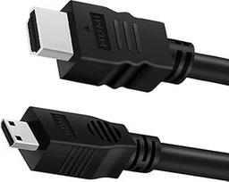 Mini-HDMI-zu-HDMI-Kabel, 60 Hz, dvipusis HDMI-zu-Mini-HDMI-Kabel, Hochgeschwindwindigkeits-HDMI 2.0-Stecker, unterstützt HDR-ARC, kompatibel mit Raspberry Pi Zero Kamera, Camcorder, Grafikkarte,