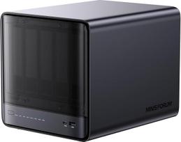 MINIS FORUM N5 Air 5 lizdų stalinis NAS, AMD Ryzen 7 255, 8C/16T procesorius, Radeon 780M, 64GB SSD, 3×M.2 NVMe, 10GbE + 5GbE, OCuLink ir USB4 prievadai, PCIe x16 išplėtimo lizdas (be HDD)