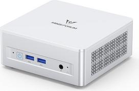 MINIS FORUM UM870 Slim Mini PC AMD Ryzen 7 8745H Stalinis kompiuteris (8C/16T, iki 4,9 GHz), DP/HDMI 2.1/USB4, 4x USB Type-A, WIFI6E/BT5.2, be RAM/SSD