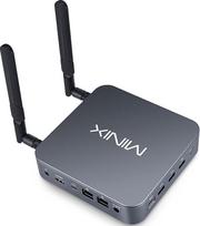 MINIX NEO J51-C8 Max mini kompiuteris, 8GB/512GB M.2 PCIe NVMe SSD "Windows 11 Pro", aliuminis/Wi-Fi6/Dual 2,5GB LAN/USB-C/Triple Display/4K/Auto Power On/PXE Boot/RTC/Vesa Mount