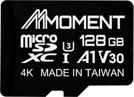 MMOMENT 128GB Micro SDXC kortelė MM13 Jolly A1 UHS-I U3 V30 10 klasės suderinama Skaitymo greitis iki 100MB/s Įrašymo greitis iki 40MB/s Pridedamas SD adapteris