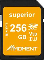 MMOMENT 256GB 256GB pilno dydžio SD kortelė UHS-I U3 V30 Class 10 High Speed SDXC, iki 95MB/s Read, 70MB/s Write, suderinama su DSLR fotoaparatu, vaizdo kamera, nešiojamuoju kompiuteriu, 4K UHD vaizdo įrašu