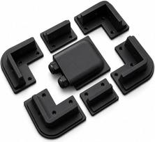 Montavimo įtaisas, skirtas saulės moduliams, Wohnmobile, Wohnwagen, Wohnmobil, Boot, ohne Bohrer, Halterung 6 Stück, für ABS-Solarpanel, Wohnmobil, Autos, 7 Stück, 2 Farben, Schwarz