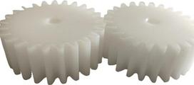Motorritzel aus Kunststoff, zylindrisches Zahnrad Nylon, Stirnradritzel, 2 Stück, m, 10 mm Bohrung, 20 Dicke, gerade Zähne, 11-19(18 dantų)