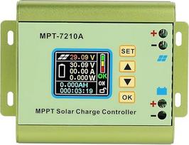 MPPT saulės įkrovos valdiklis, MPT-7210A LCD ekranas, saulės įkrovos valdiklio skydelis, pagamintas iš aliuminio lydinio, skirtas ličio baterijai