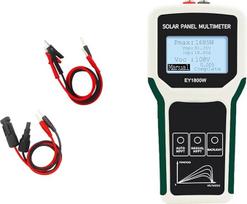 MPPT Solars Power Analyzers 5 1800W Kapazität 60V Photovoltaik Tester mit Hintergrundbeleleuchtung LCD und Überladungsschutz Solars MPPT Photovoltaik Panel Tester