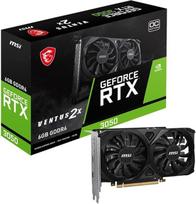 MSI "GeForce RTX 3050 Ventus 2X 6G OC" - 6GB GDDR6 atminties, 96 bitų, 14Gb/s