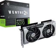 MSI "GeForce RTX 5070 12G Ventus 2X OC" - 12GB GDDR7 (28Gb/s/192 bitų), PCIe 5, didinimo dažnis: 2542 MHz, HDMI 2.1b, DisplayPort 2.1b