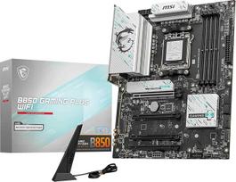MSI B850 Gaming Plus WiFi pagrindinė plokštė, ATX - palaiko AMD Ryzen 9000/8000/7000 procesorius, AM5 - DDR5 Memory Boost 8200+ MT/s (OC), PCIe 5.0 x16 ir 4.0 x16, M.2 Gen5, Wi-Fi 7, 5G LAN