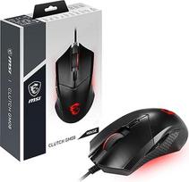 MSI Clutch GM08 laidinė žaidimų pelė PAW-3519 jutiklis 200-4200 DPI 6 mygtukai juoda RGB šviesa