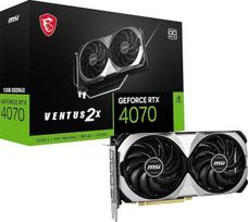 MSI GeForce RTX 4070 Ventus 2X 12G OC vaizdo plokštė - NVIDIA RTX 4070 GPU, 12GB GDDR6X (21Gbits / 192 bitų), PCIe 4.0-2X TORX Fan 4.0 - HDMI 2.1a, DisplayPort 1.4a