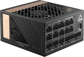 MSI MEG Ai1300P PCIE5 maitinimo šaltinis, ES kištukas, 1300 W, "80 Plus Platinum", visiškai modulinis ATX 3.0, palaiko PCIe 5.0 GPU, japoniški kondensatoriai, žaidimų intelektas, laidai su apvalkalu