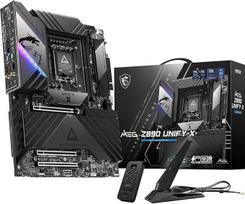 MSI MEG Z890 Unify-X pagrindinė plokštė, ATX - palaiko "Intel Core Ultra" procesorius (2 serija), LGA 1851-110A SPS, DDR5 atmintis (9600+ MT/s OC), PCIe 5.0 ir 4.0 x16, M.2 Gen5, "Thunderbolt 4", "Wi-Fi 7", 5G