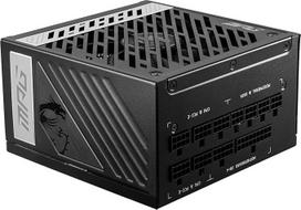 MSI MPG A1000G ATX kompiuterio maitinimo šaltinis (1000 W, visiškai modulinis kabelių valdymas, "80 Plus Gold", juodas)