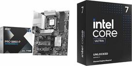 MSI PRO B860-P pagrindinė plokštė + "Intel Core Ultra 7 Desktop" procesorius 265KF 20 branduolių