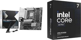 MSI PRO B860M-A WiFi pagrindinė plokštė + "Intel® Core™ Ultra 7 265KF" procesorius su 20 branduolių