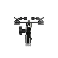 Falcon Eyes Twin Mount slīpēšanas kronšteins + 2 x Hotshoe CLD-14A