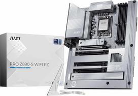 MSI PRO Z890-S WiFi PZ motininė plokštė, ATX su galiniu prijungimu - palaiko "Intel Core Ultra" procesorius (2 serija), LGA 1851 - DDR5 Memory Boost (8600+ MT/s OC), PCIe 5.0 x16, M.2 Gen5, "Wi-Fi 7", 2.5G LAN