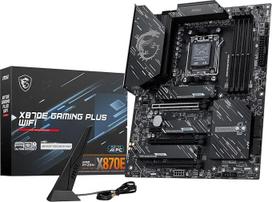 MSI X870E Gaming Plus WiFi pagrindinė plokštė, ATX - palaiko "AMD Ryzen 9000/8000/7000" procesorius, AM5-60A SPS VRM, DDR5 Memory Boost 8200+ MT/s (OC), PCIe 5.0 x16 ir 4.0 x4, M.2 Gen5, "Wi-Fi 7", 5G LAN