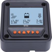 MT52 Solarladeregler Fernmessgerät LCD-Display 2 M Kabel Echtzeitüberwachung Fernlastumschaltung Sprachalarm für Benutzer von Solarbatterie-Ladereglern