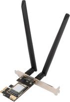 MT7925 tinklo kortelė 5400Mbps 2,4 GHz, 5 GHz, 6 GHz, trijuose dažniuose, "Bluetooth 5.4", MU-MIMO palaikymas, PCIEx1 "WiFi" adapteris