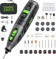 Multifunktionswerkzeug Akku, 12V 2.5Ah Multitool mit LCD Display, 8000-32000 U/min Rotationwerkzeug mit 40 Zubehörteilen, Variable Speed für Holzbearbeitung, Metall Schleifen, Gravieren & DIY