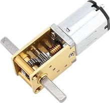 N20VA Schneckengetriebemotor 3 V 6 12 Doppelwelle für intelligentes Auto, PTZ DIY Roboter (Paket B, 12 V-1 Ratio 238)
