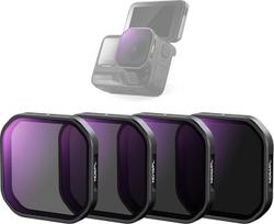 NEEWER 4 ND/PL filtrų pakuotė, suderinama su "Insta360 Ace Pro 2", ND8/PL+ND16/PL+ND32/PL+ND64/PL neutralaus tankio filtras, poliarizuojantis filtras, nesuderinamas su atnaujintos versijos apvaliomis objektyvo apsaugomis, FL91