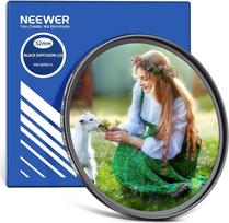 NEEWER 52 mm juodas difuzinis 1/8 filtras, minkštas, svajingas kino efekto filtras, itin plonas, atsparus vandeniui ir įbrėžimams optinis stiklas, kelios nanodangos, skirtas vaizdo įrašams, tinklaraščiams ir portretinėms nuotraukoms
