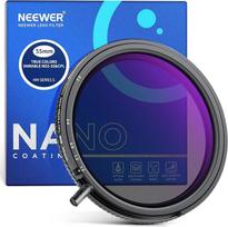 NEEWER 55 mm "True Colours" kintamas ND filtras ND2-ND32 ir CPL, reguliuojamas neutralaus tankio ir žiedinio poliarizavimo filtras "2-in-1", daugiasluoksnis HD optinio stiklo priedas / aliuminio rėmelis