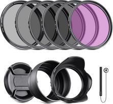 Neewer 67MM profesionalus UV CPL FLD objektyvo filtro ir ND neutralaus tankio filtro (ND2, ND4, ND8) priedų rinkinys, skirtas Nikon (D5200 D7000 D7100 D90) DSLR fotoaparatams